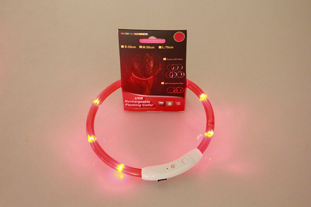 Light Up Dog Collar for Night Walking