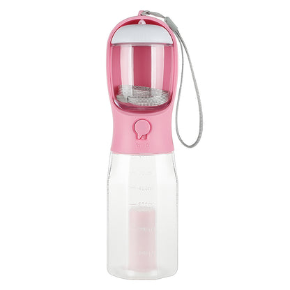 3-in-1 Portable Pet Water Bottle & Feeder