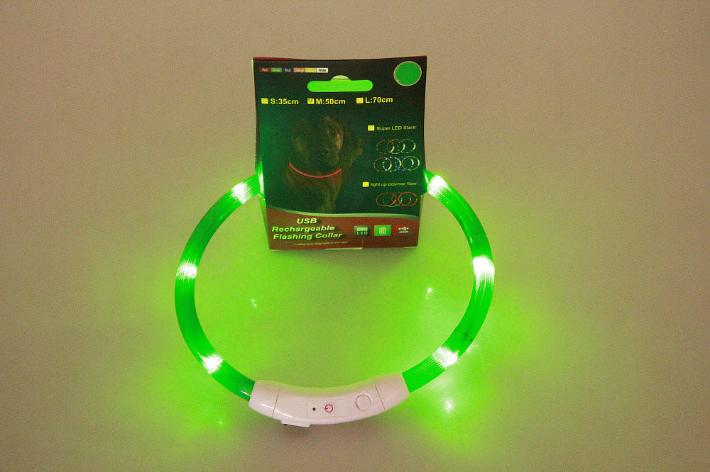 Light Up Dog Collar for Night Walking